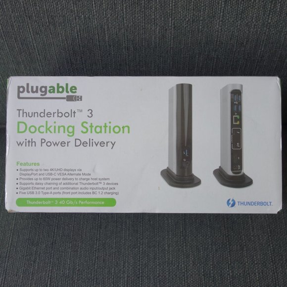 Plugable Thunderbolt 3 Docking Station with Power Delivery TBT3-UDV *Brand New* - Picture 1 of 3